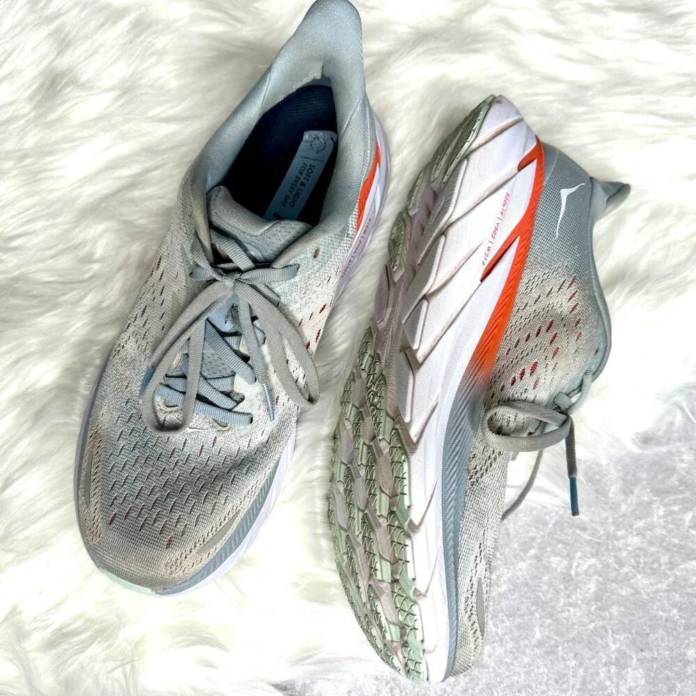 Hoka One One Clifton 8 Size 9.5 Blue Fog - Picture 3 of 14